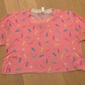 Chrissa Sparkles “Sprinkles” Crop Tee